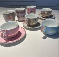 Favourite mugs, tea cups and saucer collection.