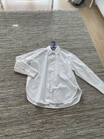 Zara Weiss Oberhemd, Gr. S,leicht Oversized, perfek