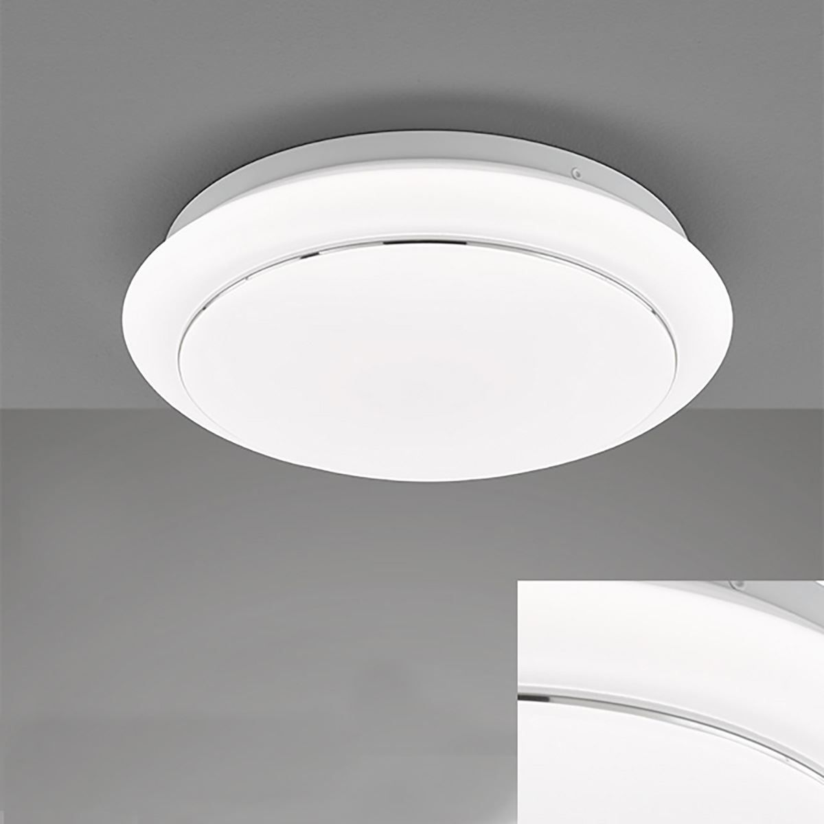 Lampadari & plafoniere: Deckenleuchte, Weiss, Rund, Dimmer – Nuovo (secondo la descrizione) da Kreuzlingen venduto da Smart-Light
