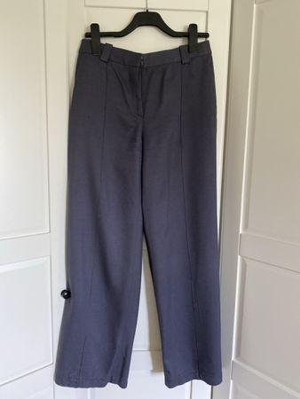 Massimo Dutti Navy Trousers Size EUR 38 | Ideal for Autumn/W