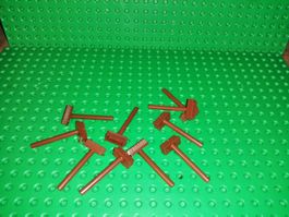 Lot de 10 balais brun Lego
