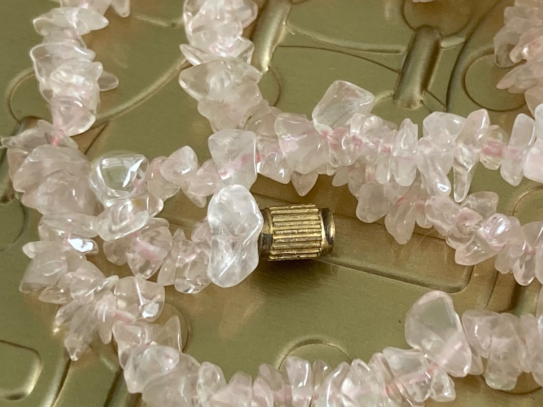 Catenine: Collier vintage en quartz Rose – Usato da Marly venduto da Antigona71 4