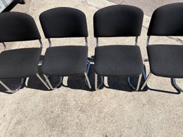 Konferenzstühle 4Stk. schwarz gebraucht