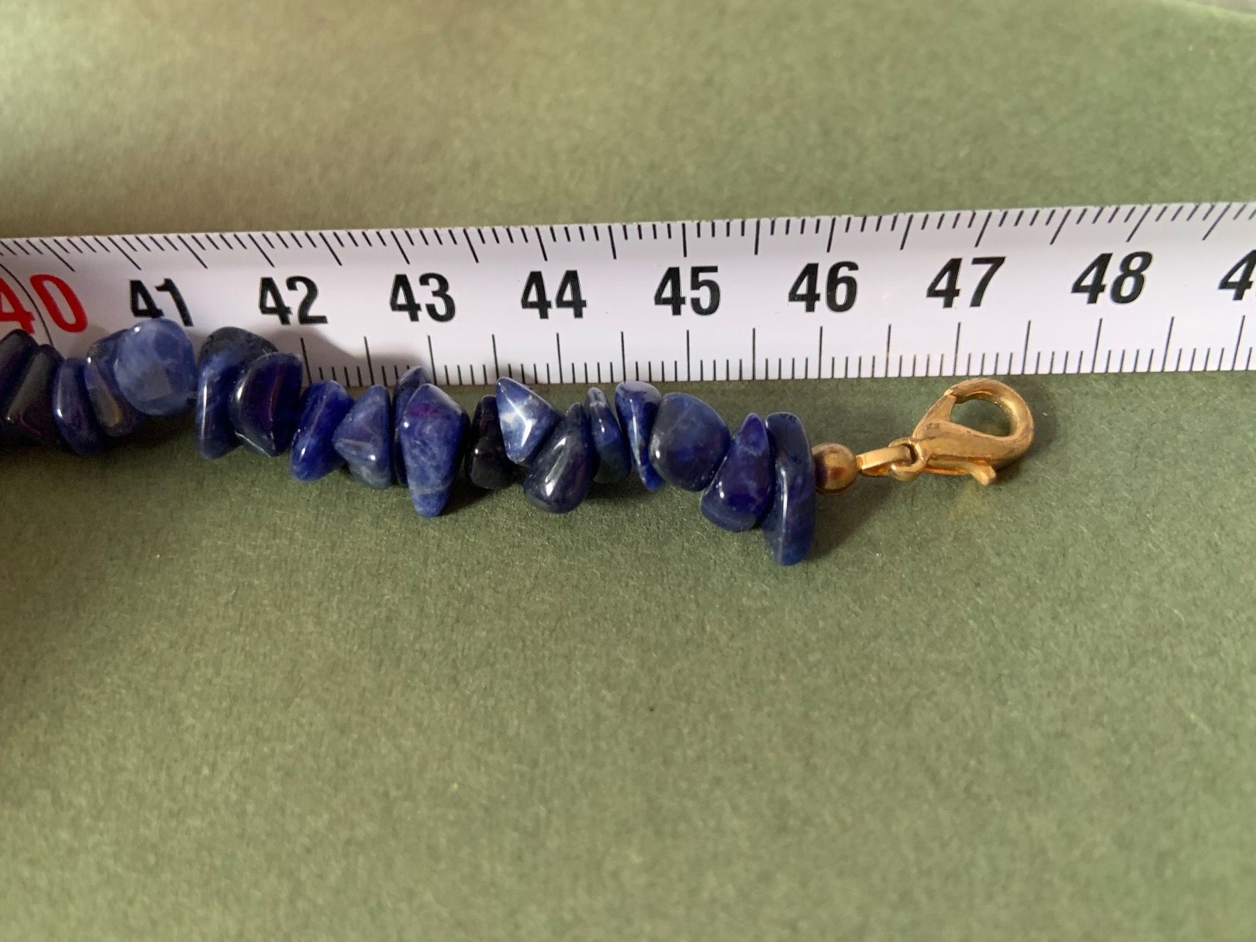 Ketten: Lapislazuli-Kette kurz (46 cm) – Gebraucht aus Laufen von belleskulptur 4