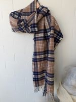 SELECTED FEMME 100% Wolle Schal kariert