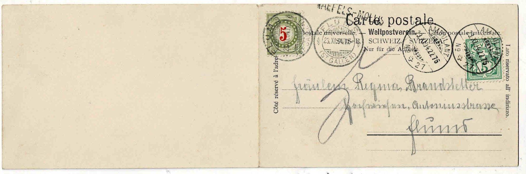 Cartes postales: Glarus doppelkarte   um 1900 – D'occasion à Sulz AG par Oberdanne8 1