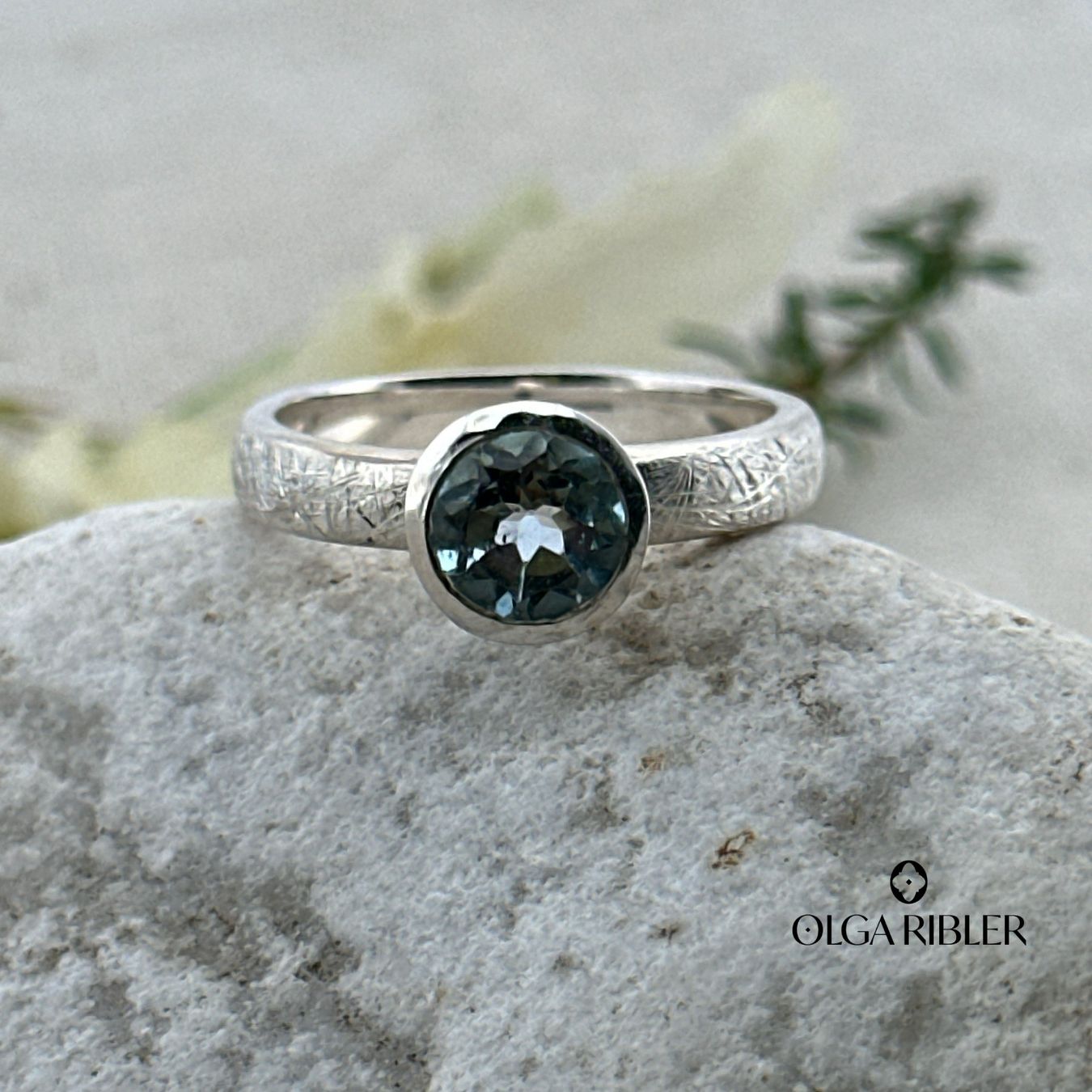 Olga Ribler Anelli: Silber Ring 925 mit Blautopas  Grösse 58 – Nuovo (secondo la descrizione) da Luzern venduto da Schmuckoutlet 4