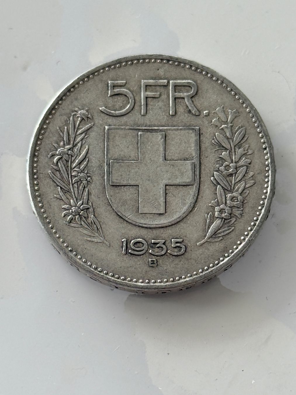 Tutti le monete: 5 Franken 1935  Silber – Usato da Wallisellen venduto da SWISS_SILVER1