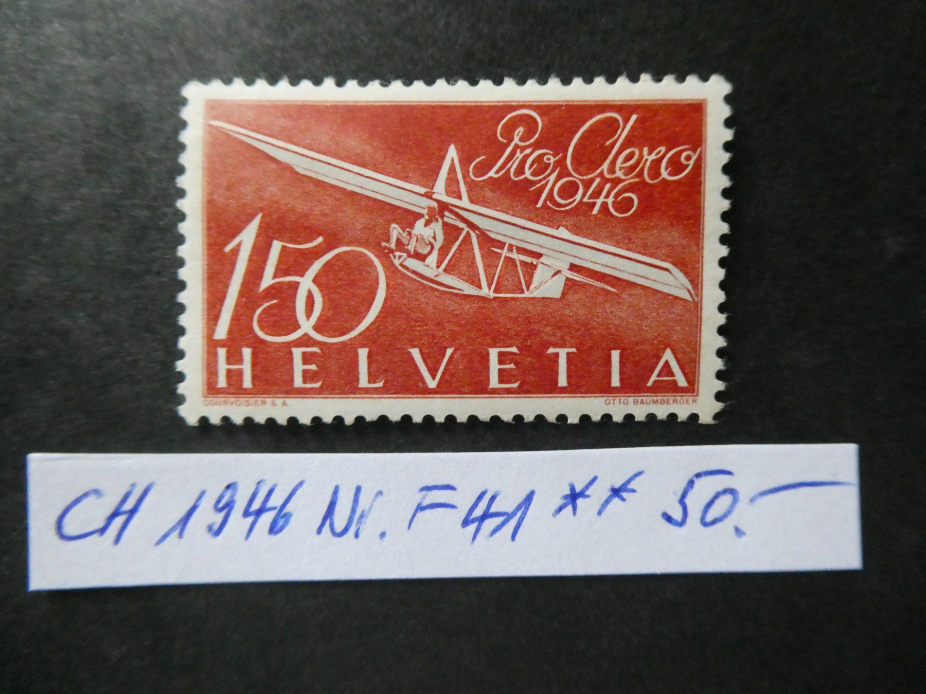 Tutti i francobolli: CH 1944 Nr. F41 postfrisch – Usato da Lausen venduto da Herbamare01