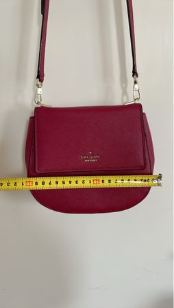 Kate Spade Tasche Leder Bordeaux Rot 