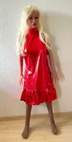 Kleid rot Lack Latex robe abito fun dress Lack Gr. XXL (L5)