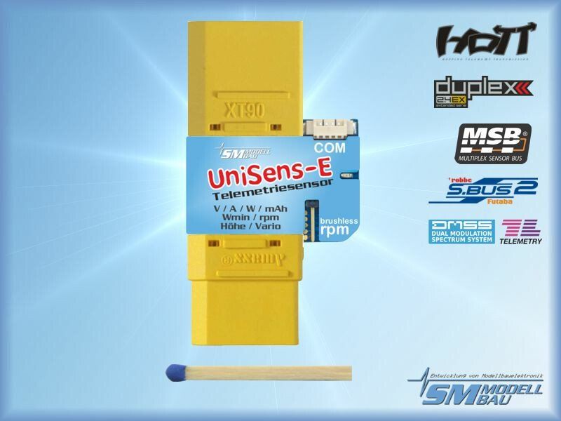 Modellismo RC: UniSens-E Telemetriesensor XT90 – Usato da Pfeffikon LU venduto da Andy1969 1