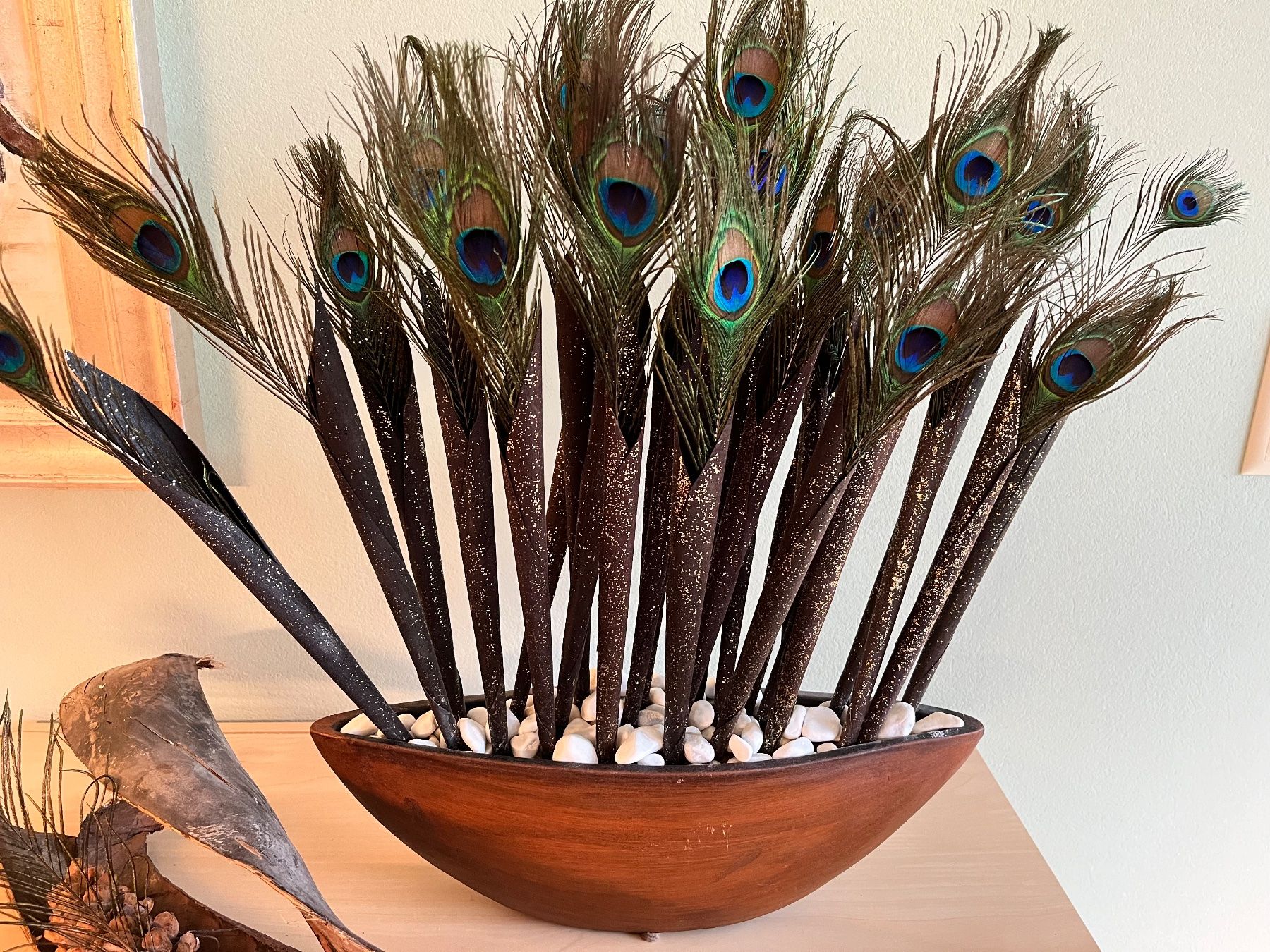 Tutte le decorazioni: Deko Vase mit Pfauenfedern – Usato da Aarau venduto da PPhof96 2