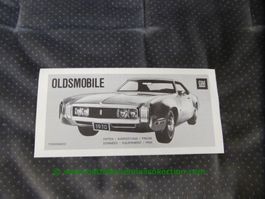 Oldsmobile Modellprogramm 1970 deutsch/französisch GM-Biel