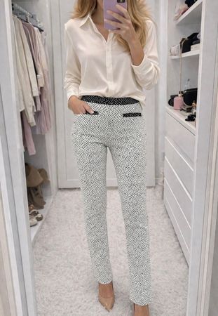 Zara Hose weiß hoch geschnitten Gr. S Sommer