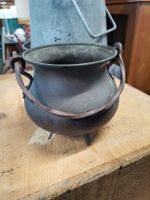 Antiker kleiner Kessel aus Kupfer, Kupferkessel, Kupferkrug