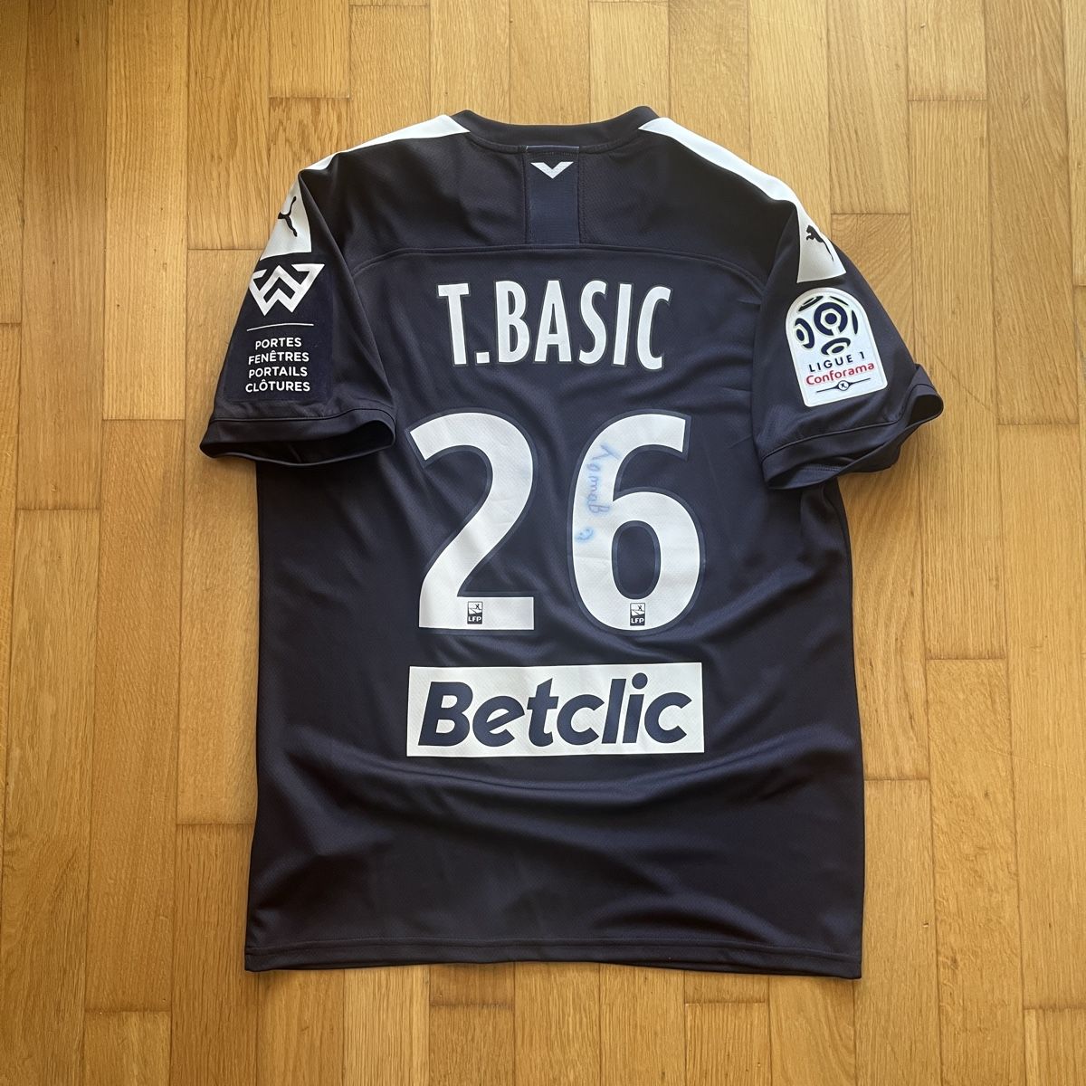 Puma Canottiere & Pantaloni: Match Worn Fussballtrikot Bordeaux  T.Basic  – Usato da Baar venduto da ada_5p8q