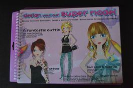 Super livre " dessine ton propre top modèle " avec chablons!