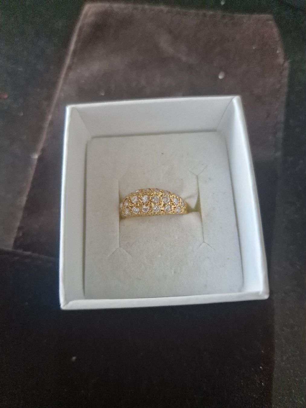 Anelli: Belle bague en or avec pierres,  – Usato da Cheseaux sur Lausanne venduto da pan_skd5 4