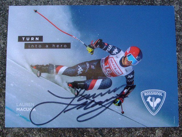Autografi: LAUREN MACUGA (USA) AUTOGRAMMKARTE – Usato da Schachen b. Reute venduto da Dzestar
