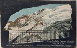 EISMEER-STATION - Jungfraubahn - Blick aufs Mönchjoch - 1907