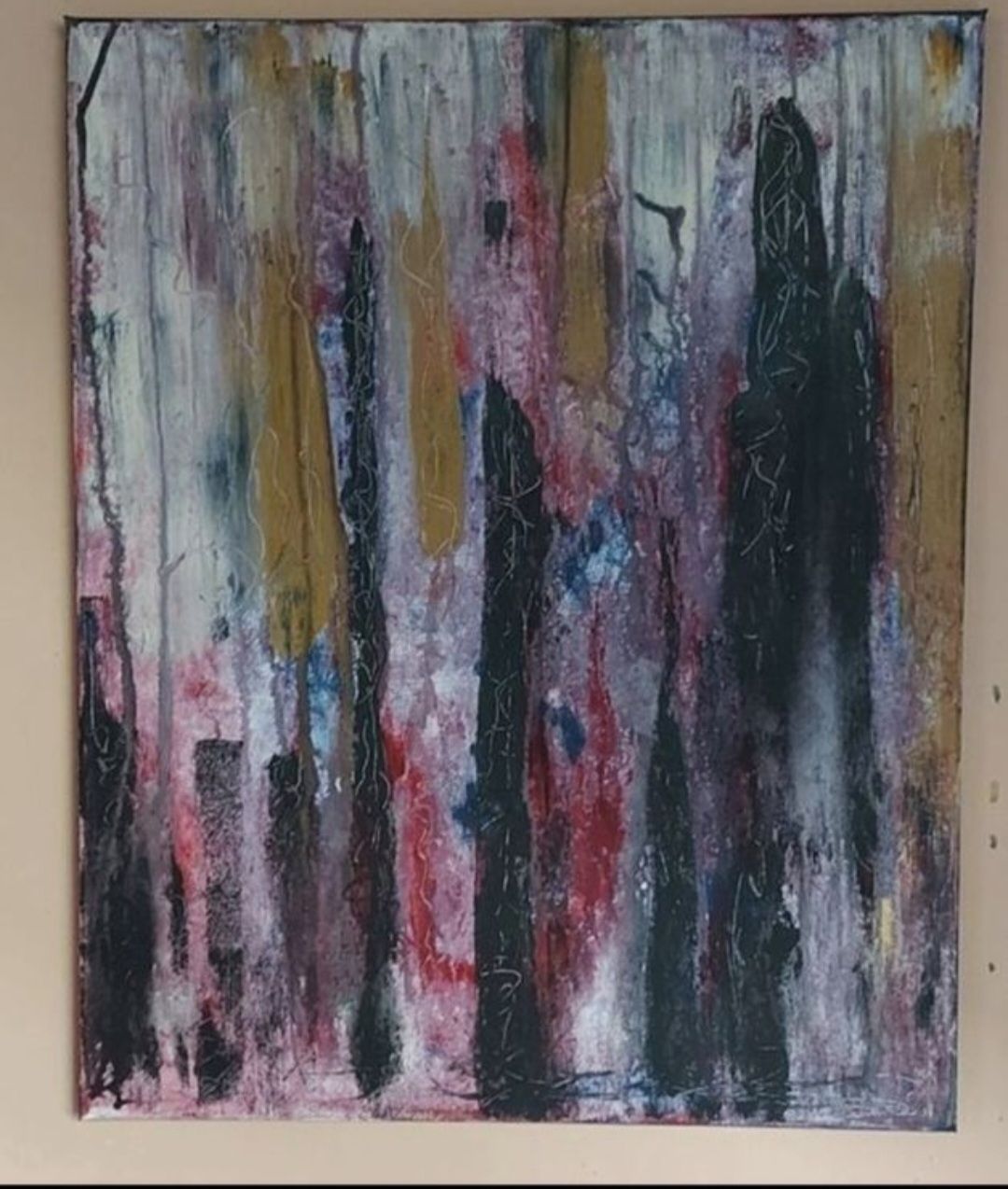 Dipinti: Gemälde " Schatten" handmade 40×50 – Nuovo (secondo la descrizione) da Riehen venduto da Steinbock1970 1