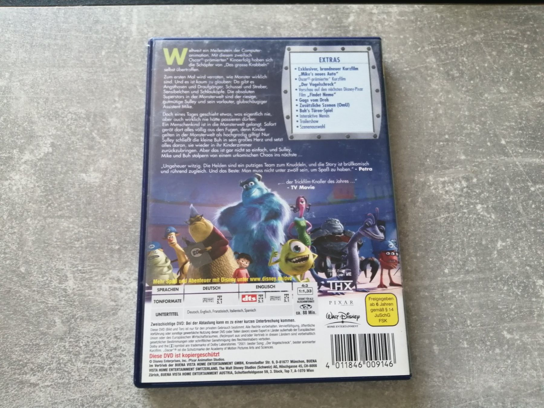 Tutti i DVDs: DVD: Die Monster AG- Disney.Pixar – Nuovo (secondo la descrizione) da Altstätten SG venduto da tollesauswolle 1