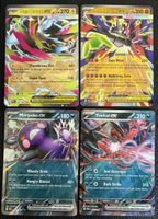 4x EX Karten – Mega Zeraora, Mega Zygarde, Yveltal, Morpeko