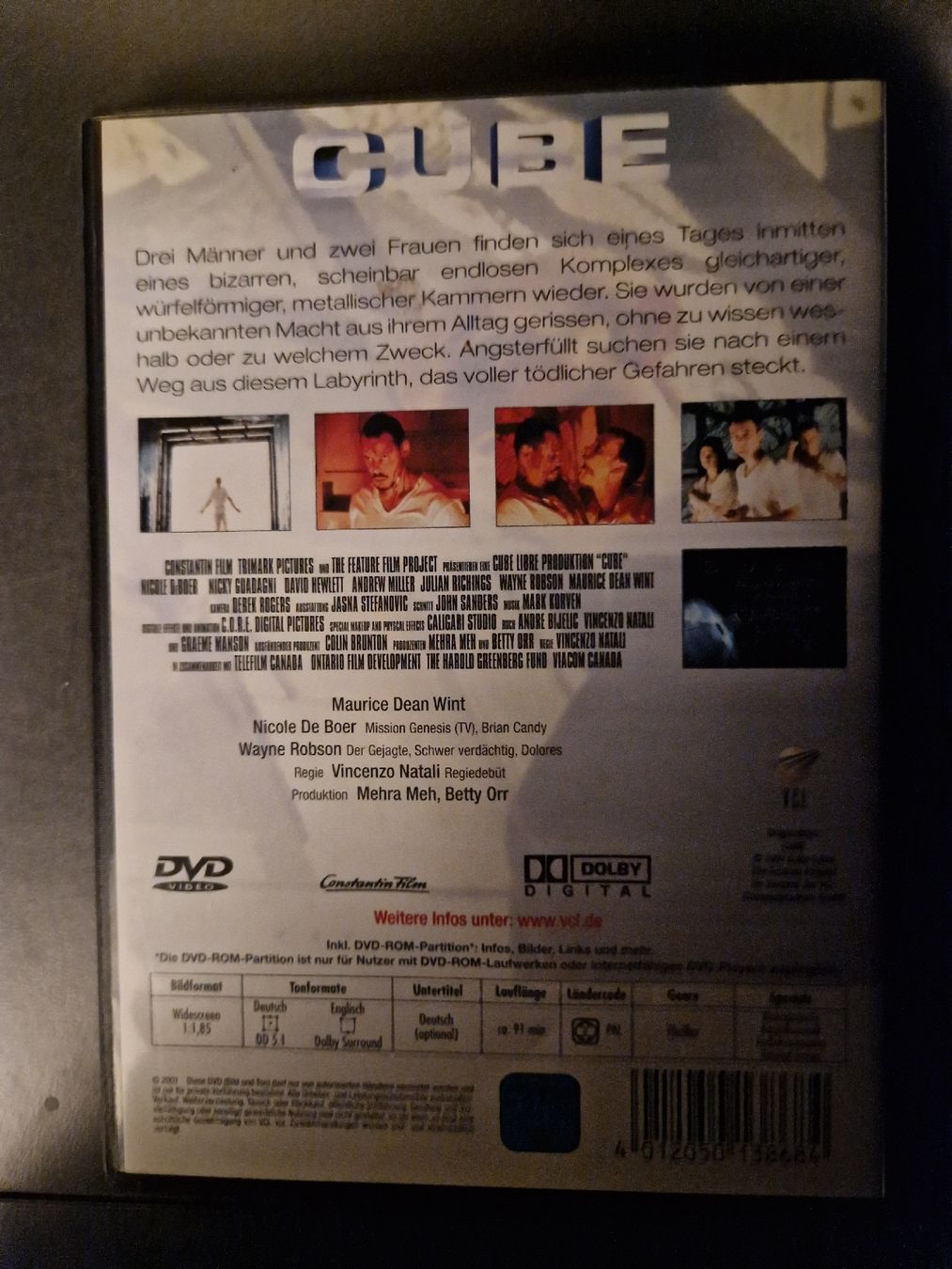 Tutti i DVDs: Cube, dvd, Horrorfilm – Usato da Thayngen venduto da Lan222 1
