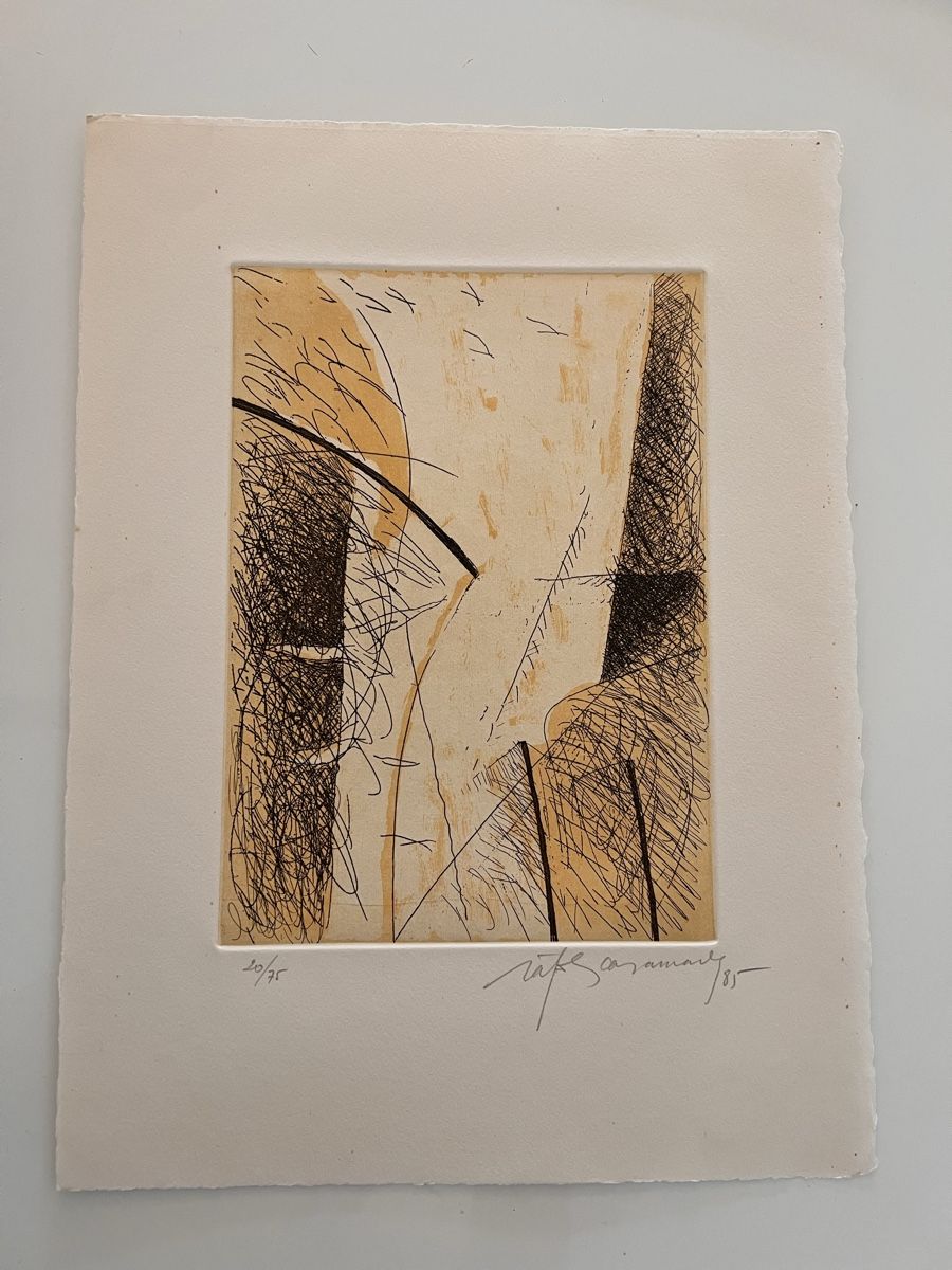 Grafica & Litografie: Alberto Rafols Casamada, Estrats 1, 1985, Etching – Nuovo (secondo la descrizione) da Zürich venduto da Vera_Ma 1