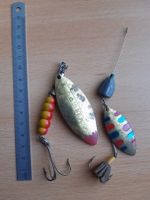 Zwei alte antike vintage Mepps u.a. Giant Killer gr.5