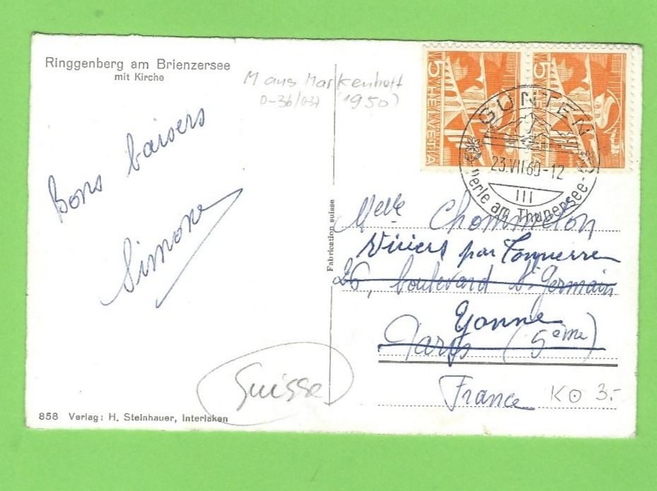 Ansichtskarten: Ringgenberg am Brienzersee mit Kirche – Neu (gemäss Beschreibung) aus Zürich von t24_de 1