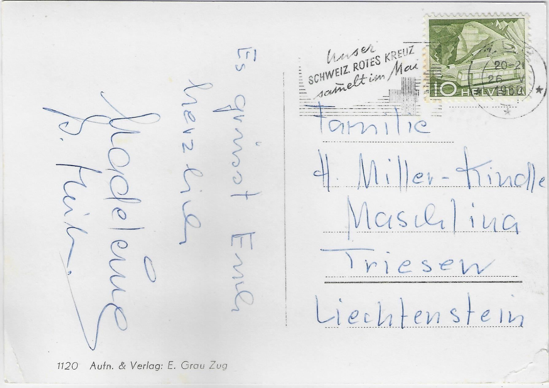 Cartoline postali: Zug Stadt - Multiview – Usato da Ettingen venduto da Kartenplanet 1
