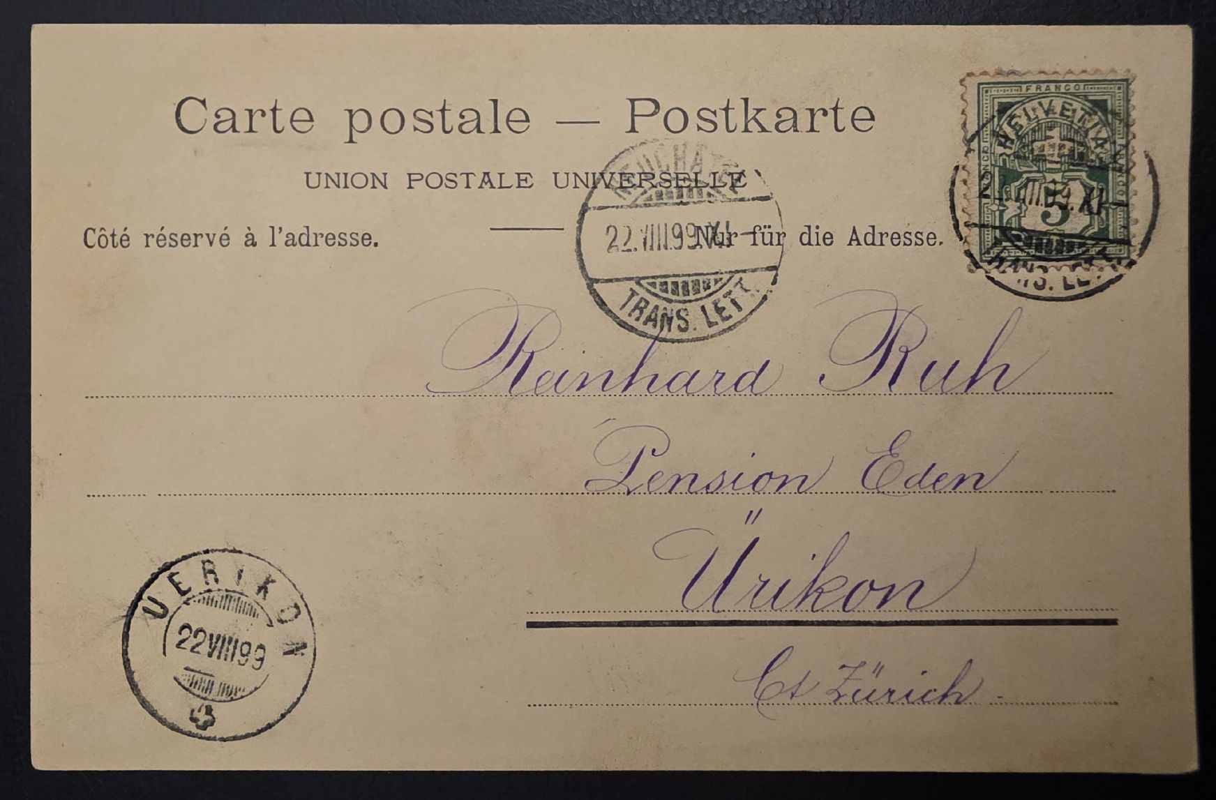 Alle Briefmarken: Postkarte Neuchâtel – Gebraucht aus Bern von Kocholo 1