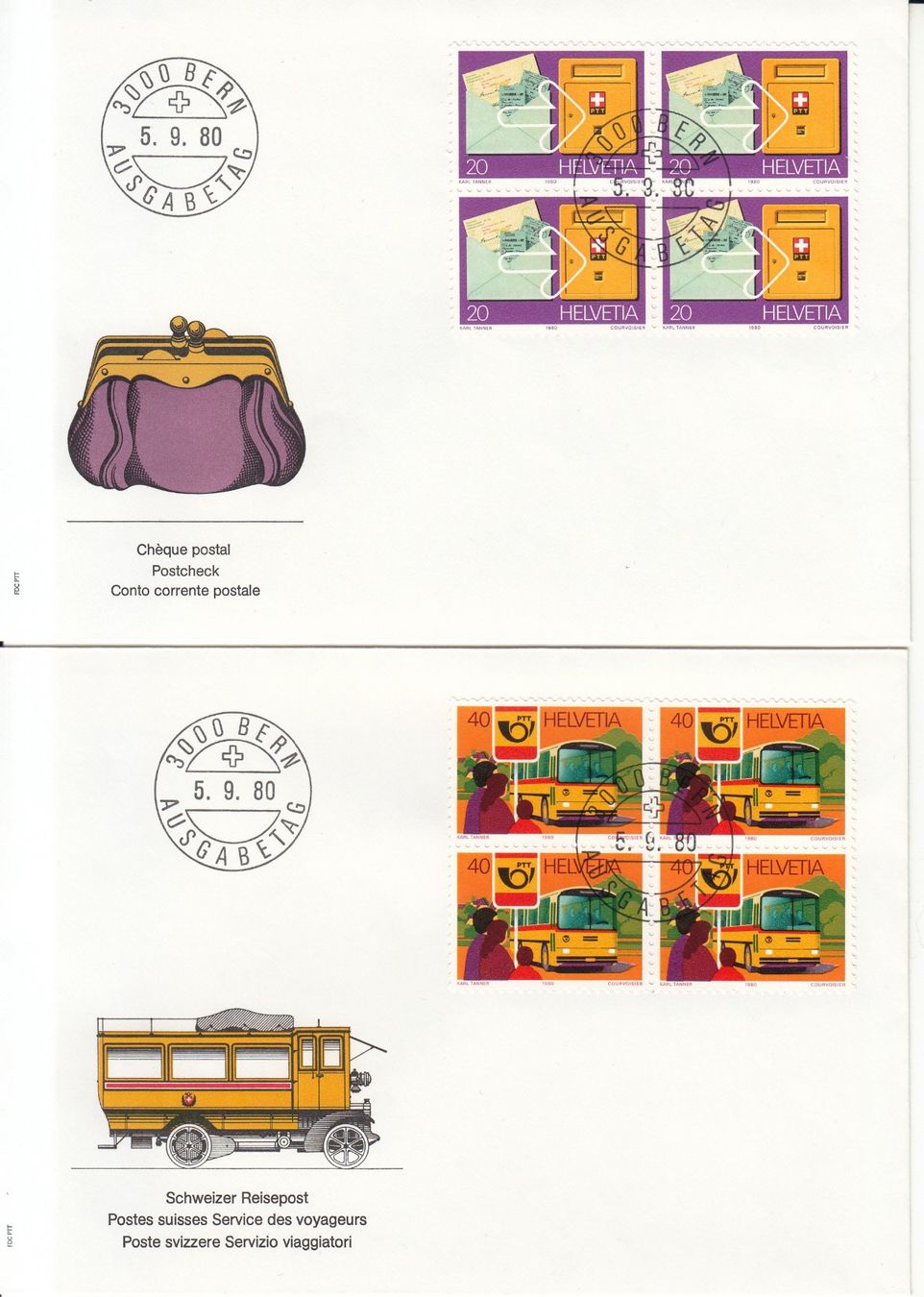 Tutti i francobolli: SBK 645 - 648 im 4er-Block FDC – Usato da Bürglen TG venduto da StampGraf 1