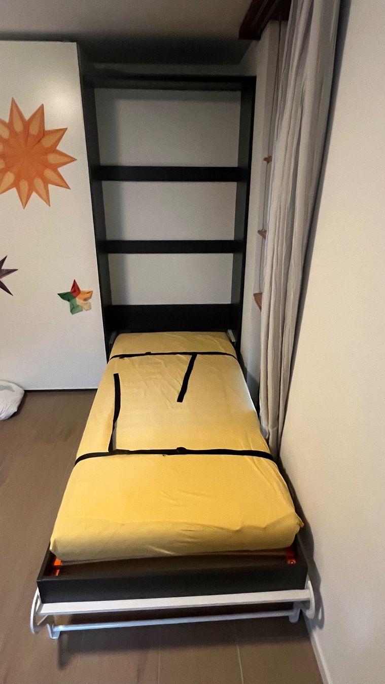 Lits: Wandklappbett Smartbett Murphy weiss anthrazit – D'occasion à Winterthur par Con8trol 8