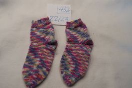 Handgestr. Kinder-Wollsocken  Gr.22/23    (432-)