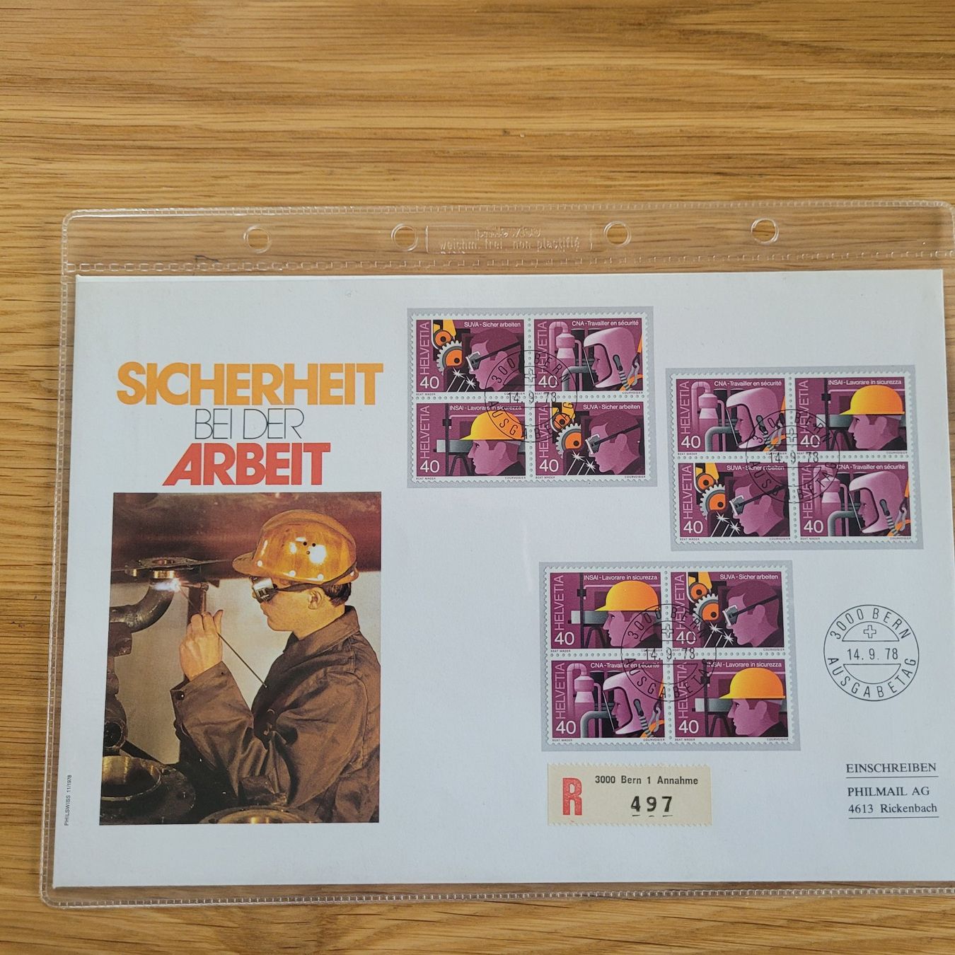 Tutti i francobolli: FDC Grossbrief 1978 – Usato da Biel/Bienne venduto da Destockweb