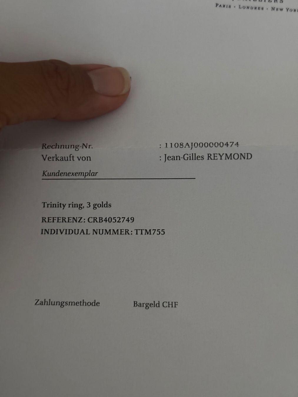 Cartier Anelli: Cartier Trinity Gr 49 – Nuovo (secondo la descrizione) da Oberengstringen venduto da YogiM86 2