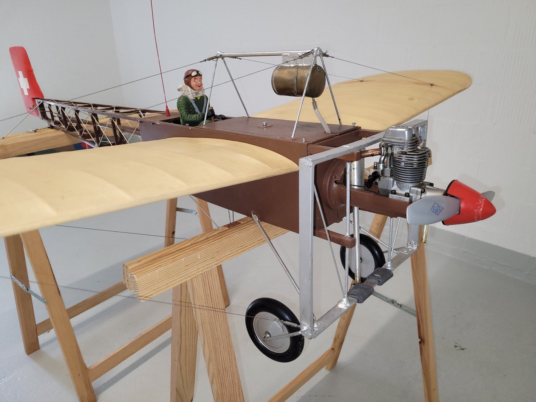 Modellismo RC: Schöne Semi Scale Bleriot, mit Motor und Servos – Difettoso da Winterthur venduto da testi67 1