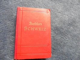 Schweiz,Baedekers,1920,Reiseführer,118 Faltkarten/Pläne/Pano