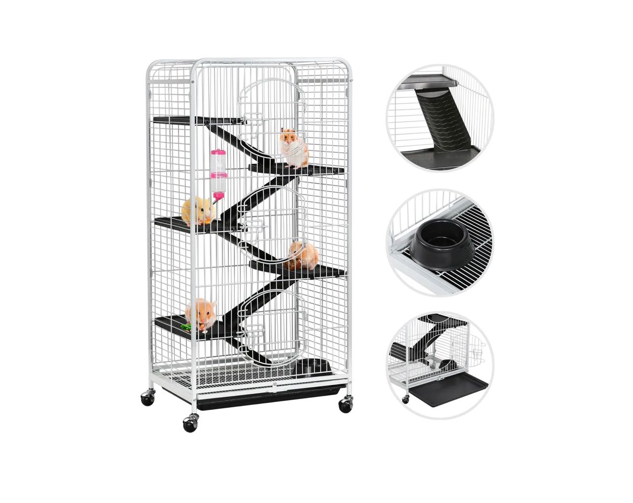 Gabbie, trasporto & Sicurezza: + Yaheetech Nagerkäfig Nagervoliere Metall Hamsterkäfig – Nuovo e nell'imballaggio originale da Amriswil venduto da JaJa-Express 3