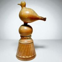 Sculpture oiseau Karina Schneiders pour La Borne terre cuite