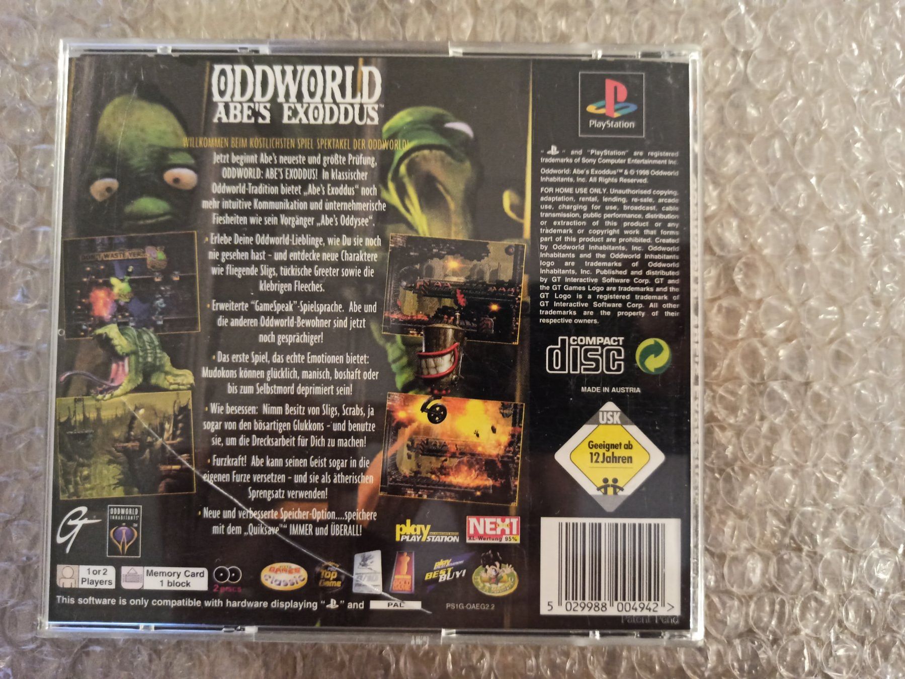 Giochi: Oddworld Abe's Exoddus PS1 – Usato da Oberweningen venduto da mar_87mx 1