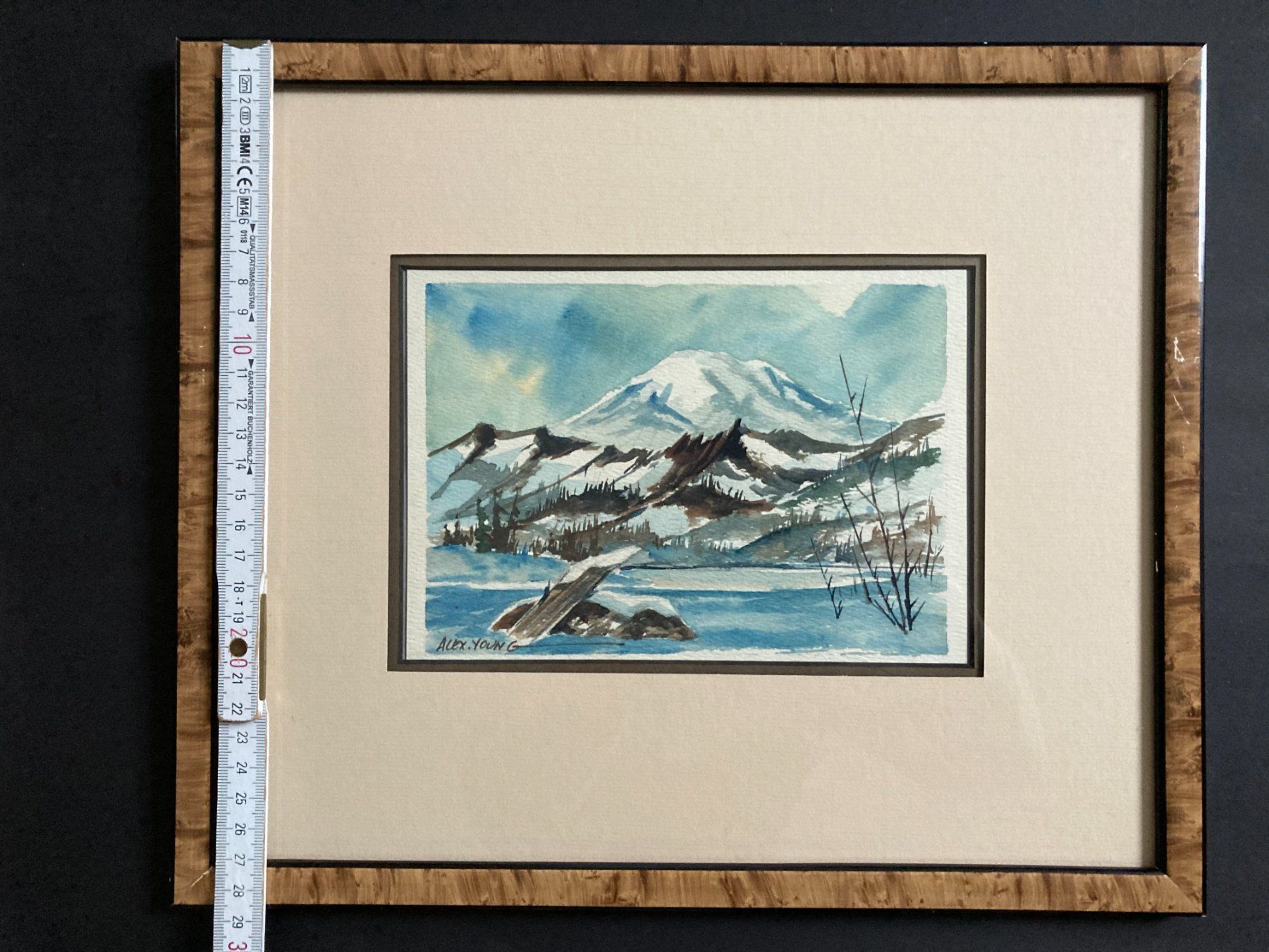 Gemälde: Gemälde von Alex Young Wasserlandschaft – Gebraucht aus Subingen von ArtBead 8