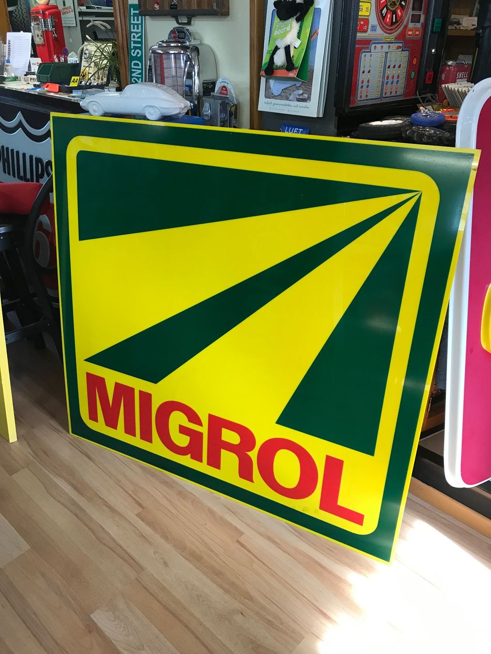 Ecriteaux: Migrol - Leuchtreklame-Schild – D'occasion à Erlinsbach par Stu-ff 3