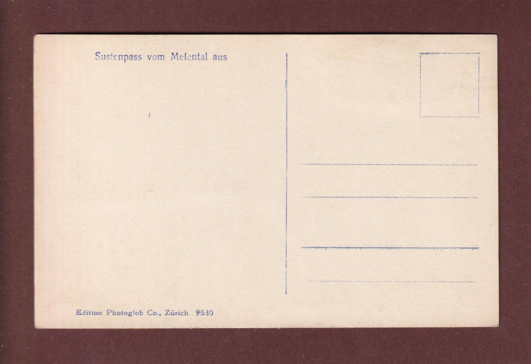 Cartoline postali: SUSTENPASS vom Meiental aus – Usato da Pully venduto da nicecards-shop 1