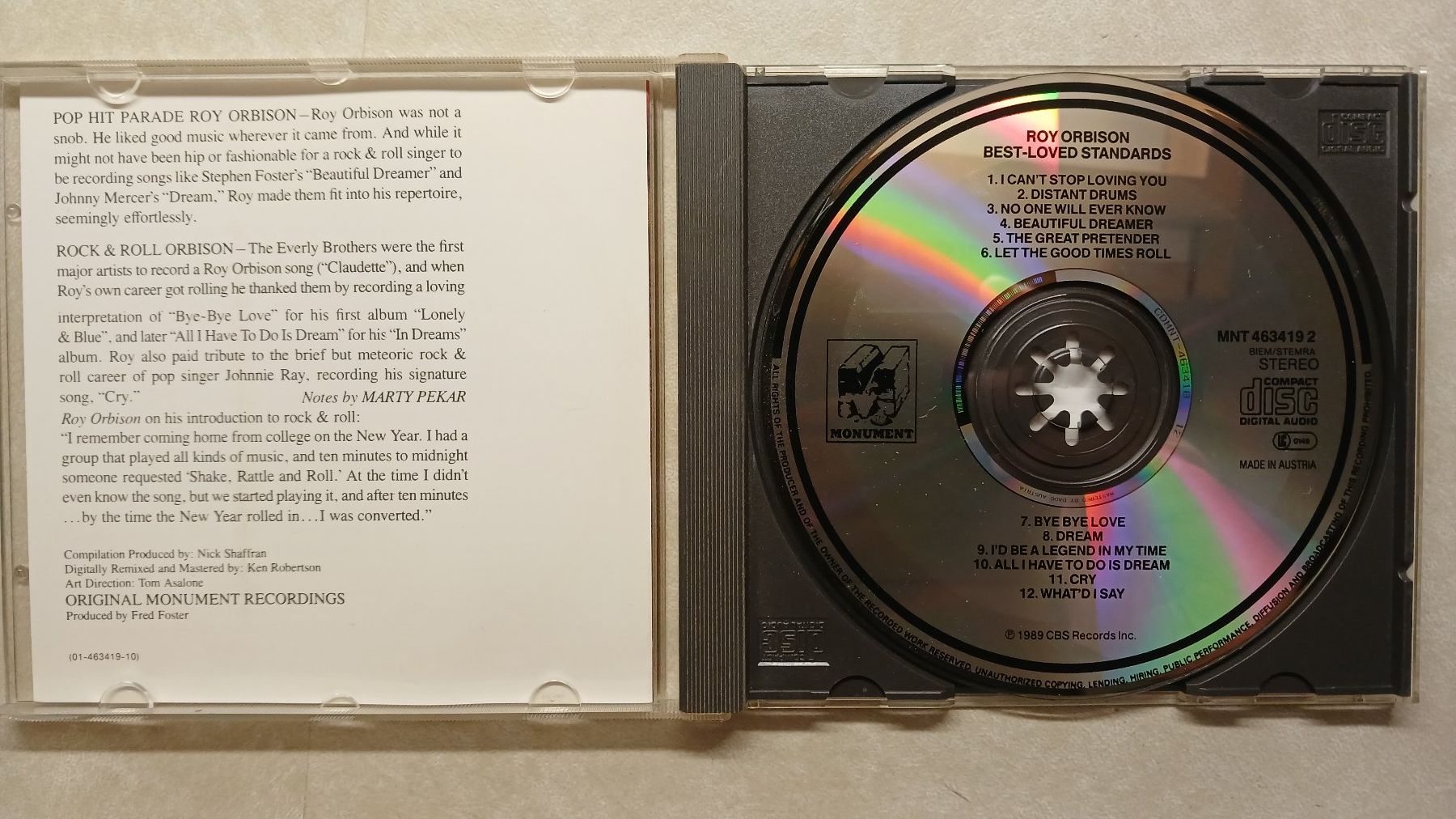 CD: ROY ORBISON (Best-Loved Standards) – Usato da hinwil venduto da tho_j6kz 1