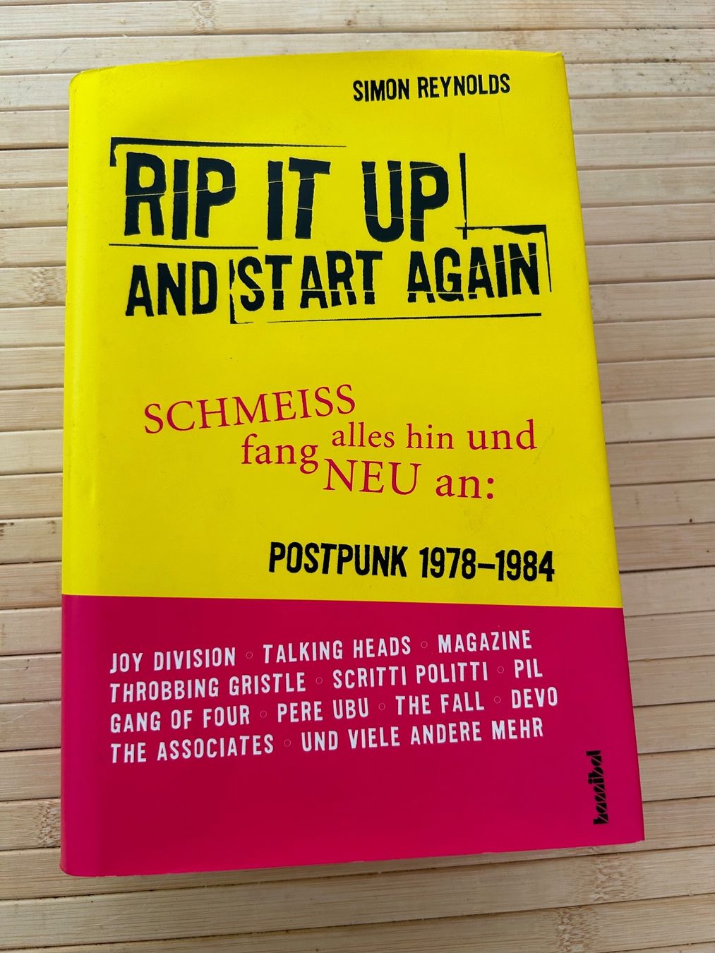 Bücher: Buch Rip it up and start again - Deutsch – Gebraucht aus Erlinsbach von Basi67