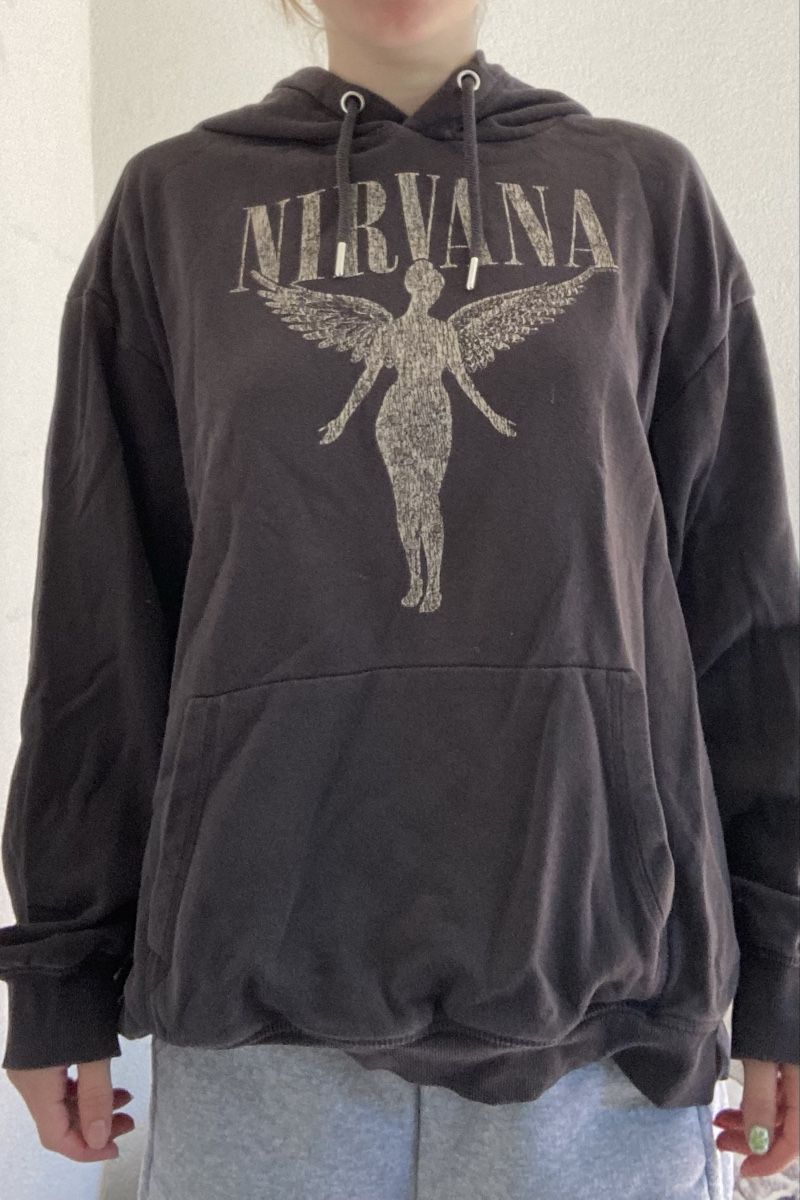 Pulls & Sweat-shirts: Hoodie Nirvana Grösse L dunkelgrau Pullover Kapuzenpullover – D'occasion à Muri b. Bern par ala_mq5t 3